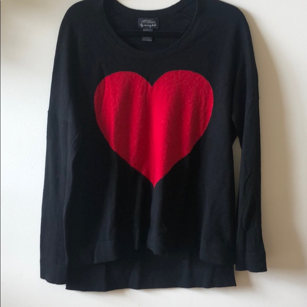 Torn by Ronny Kobo Jovia Heart Sweater